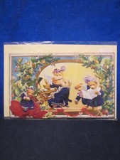 MUFFY VANDERBEAR Greeting Card Die Cut Embossed A Musical Soiree ~ VINTAGE NEW