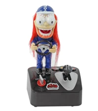 Mancave Racecar Driver Toy Figure Desktop Interactive Novelty Hotrod Sound Light