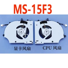 For MSI MS-15F3 MS15F3 Laptop CPU GPU Cooling Fan BS5405HS-U5N BS5405HS-U5P DC5V