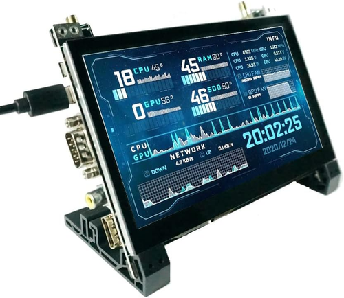 7 Inch 1024X600 IPS Touchscreen Monitor HDMI Capacitive LCD Display RS232/RS485
