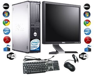 Cheap Desktop Pc Computer Set Dell Windows 7 With 17 Tft Monitor