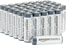 40x AA Alkaline Batteries Amazon Basics LR6 High Performance Bulk Pack 1.5V 0.38 per battery