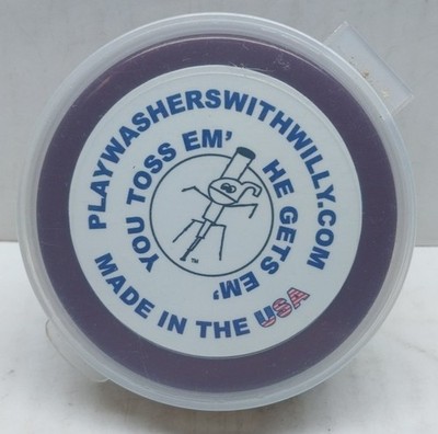 Comp Pitching Washers Pack of 4 Play Washers with Willy Made in USA Maroon/Red