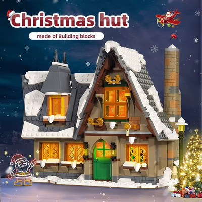 Mould King 16049 Street View Christmas Cottage Haus MOC Baustein Set Geschenk