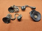 6 Vintage Mid-20th Century Indian Brass Sarna Bells — photo 6