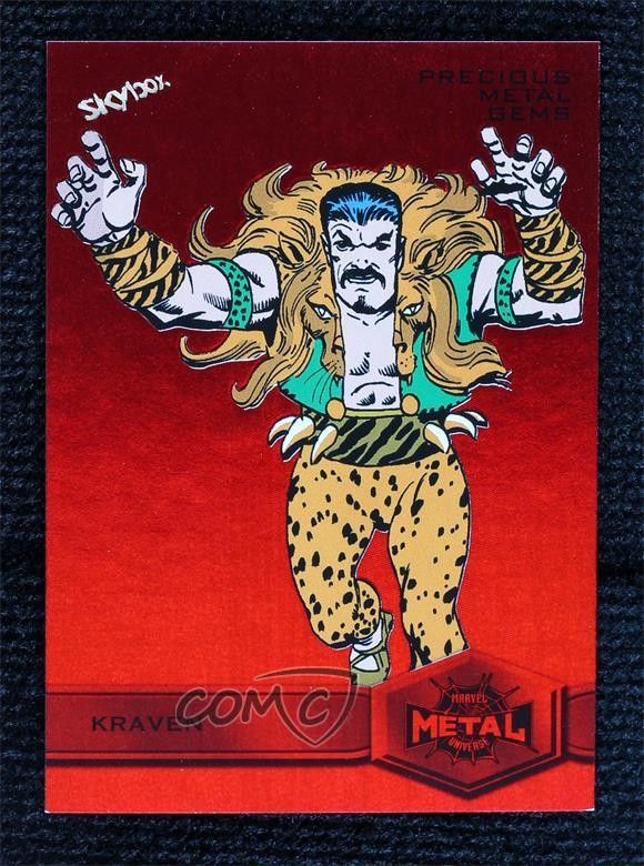 2022 Marvel Metal Universe Spider-Man High Series PMG Red 90/100 Kraven #143 2qf