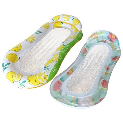 Pool Float aufblasbare Mesh-Pool-Wasser-Hängematte mit Kopfstütze zum Sonnenba