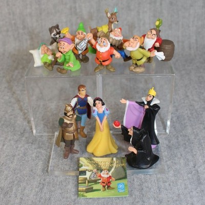 SNOW WHITE Disney Cake Toppers 15 Mini Play Figure EUROPE Exclusive Complete Set