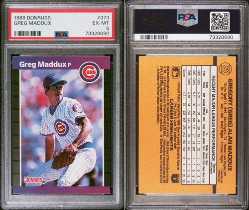 Greg Maddux #373 1989 Donruss card