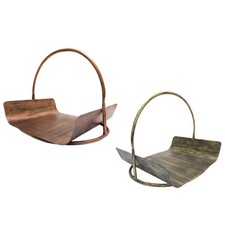 Portalegna per camino, impilatore di tronchi, cestino per accessori da