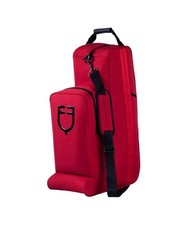 Borsa portastivali e casco in cordura con rifiniture in gomma e logo siliconato