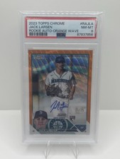 2023 Topps Chrome - Rookie Autographs Jack Larsen Orange Wave Refractor /25