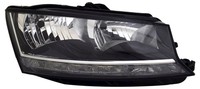 Scheinwerfer Rechts FüR Skoda Fabia 3 NJ 2018-2021 H7 Halogen LWR Motor LED DRL
