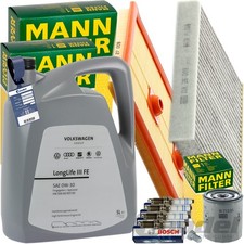 MANN INSPEKTIONSPAKET+1x5L ORIGINAL 0W-30 MOTORÖL passend für AUDI A3 SEAT LEON