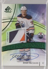 2020 SP Game Used Authentic Rookies Green 17/35 Ryan Mcleod #159 Patch Auto v8l