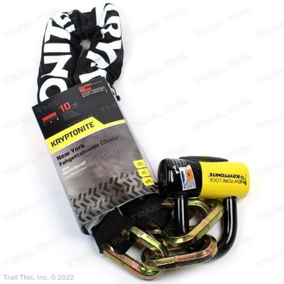 Kryptonite New York FAHGETTABOUDIT Bicycle Chain Disc Lock Keyed 14mm x 100cm
