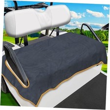 Golf Cart Seat Covers, Universal Golf Cart Seat Towel Blanket - 100 Gray Gold