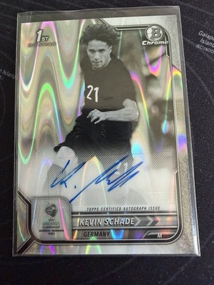 Kevin Schade Topps 1st Bowman U21 2022-23 Auto Deutschland Parallel Refractor