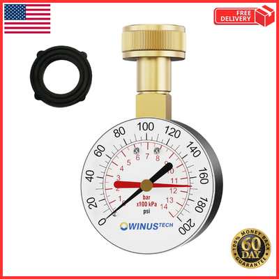 #ad Water Pressure Gauge Female Gauge Water Pressure Test Gauge for Home Dial FAST $11.24