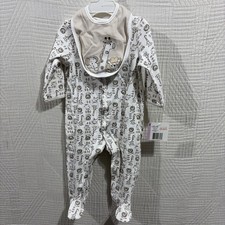 Little Me 2 Piece Girafe And Elephant Knit Sleeper 9 Months New