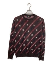 FENDI Jacquard crew neck knit Size: 48 Brown Men 12CPF-19-2779