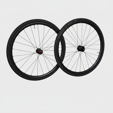 CANNONDALE 650B Carbon Wheelset Lefty ROTOR Rim Brake Tubeless Tyres Used