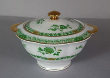 Sucrier porcelaine Theodore Haviland Limoges Arbre de vie vert C994