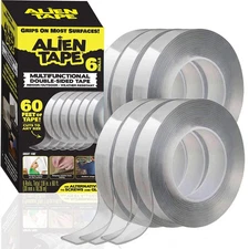 Alien Tape 60ft. Multi-Surface Double-Sided Tape, 6-Pack