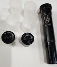 Lot of 3 Genuine Tasco 4mm Eyepiece, 12.5mm Eyepiece, 2.3x Barlow Lens Plus More