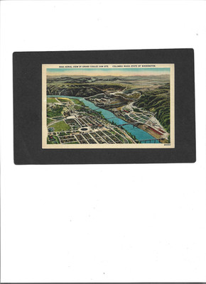 WASHINGTON STATE PC ''Bird's eye View, Columbia River''  UNUSED  No Writing