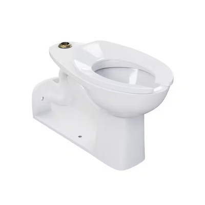 Marquette Wall-Mounted Rear Outlet Commercial Elongated Top Spud Flushometer Toi