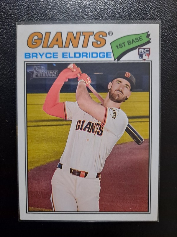 Topps Heritage 2024 Bryce Eldridge #310 Giants Rookie Baseball Trading Card