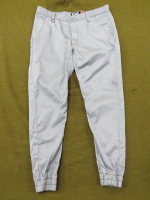 KDNK Men's Gray Pinstripe Jogger Jeans Relaxed Fit Size 34 Cotton Blend