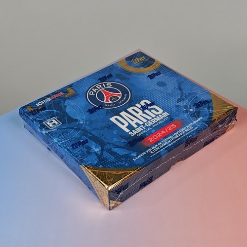 BOX PARIS SAINT-GERMAIN TOPPS EXHIBITION PSG 2024/25 ENGLISH OVP SEALED