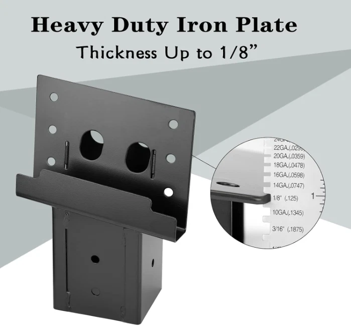 Outdoor 4x4 Compound Angle Brackets for Deer Stand Blinds (Set of 4) - Image 3 of 4