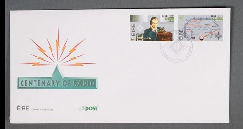MayfairStamps Ireland FDC 1995 Pair Centenary of Radio First Day Cover aaw_34109