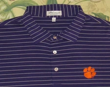 PETER MILLAR Summer Comfort Clemson Tigers Collegiate Polo Shirt XL