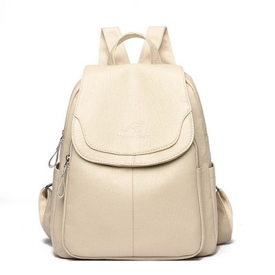 Women PU Leather Backpack High Quality Large Capacity Casual Daypack Designer Ba
