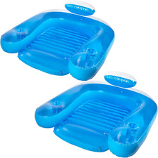 Paradise Water Chair, Inflatable Adult Pool Float Lounge Chair with Backrest, Ar