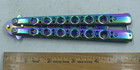 1065 German Surgical Steel Rainbow Butterfly Single Dull Blade Trainer Knife — photo 2