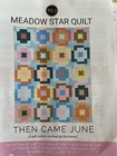 meadowstar quilt by Then Came June finished at 64 square scrappy with dark grey  — photo 1