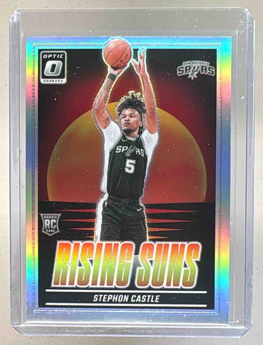 Stephon Castle 2024 Panini Donruss Optic #6 Holo Rising Suns Rookie RC (A)
