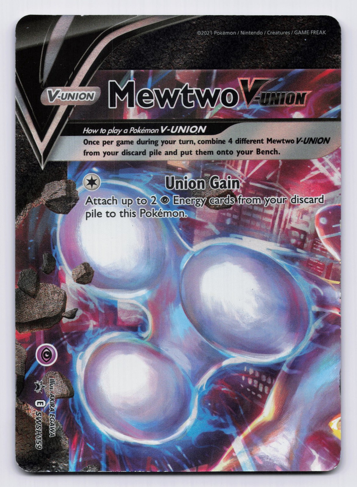 Mewtwo V-UNION Holofoil Promo SWSH: Sword & Shield Promo Cards SWSH159 LP