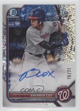 2022 Bowman Draft Chrome Pick Sparkle Refractor 70/71 Brenner Cox Auto 0ok8