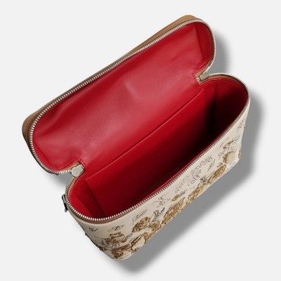 Christian Louboutin Women's Beige Djanis Floral Toile Top Handle