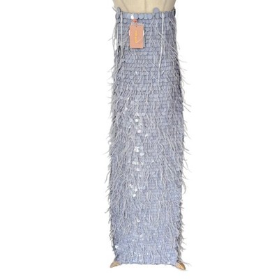 cult gaia blue feather dress GHETA DRESS main image 0