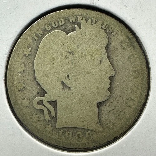 1906-O 25C Barber Quarter, Contains 0.1808oz of SILVER (88289)