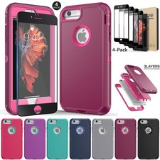 For iPhone 6s Plus Heavy Duty Phone Case Rugged Hybrid Cover / Screen Protector