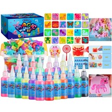 Enchanting Aqua Fairy Gel Kit - 20 Colors 24 Molds for Imaginative Play