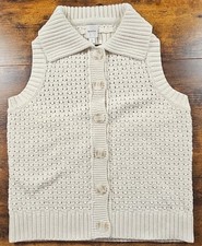 Maeve Anthropologie Collared Sleeveless Sweat...